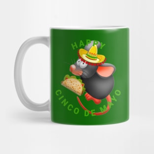 happy cinco de mayo rat mexican Mug